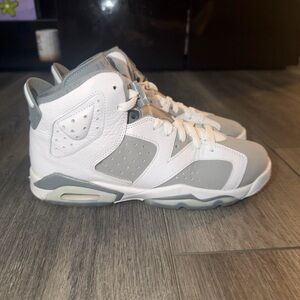 Jordan Kids White and Gray Sneakers
